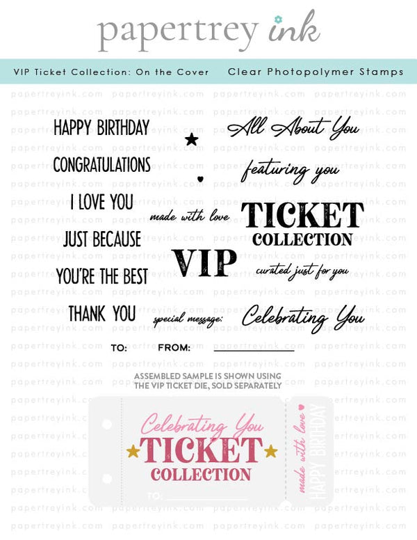 VIP Ticket Collection: On the Cover Stamp Set