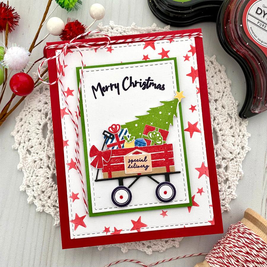 Holiday Wagon Stamp Set + Die Bundle