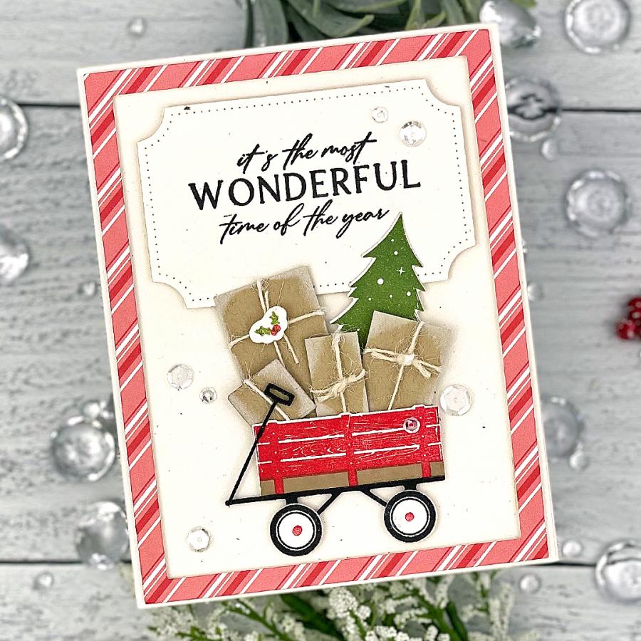 Holiday Wagon Stamp Set + Die Bundle