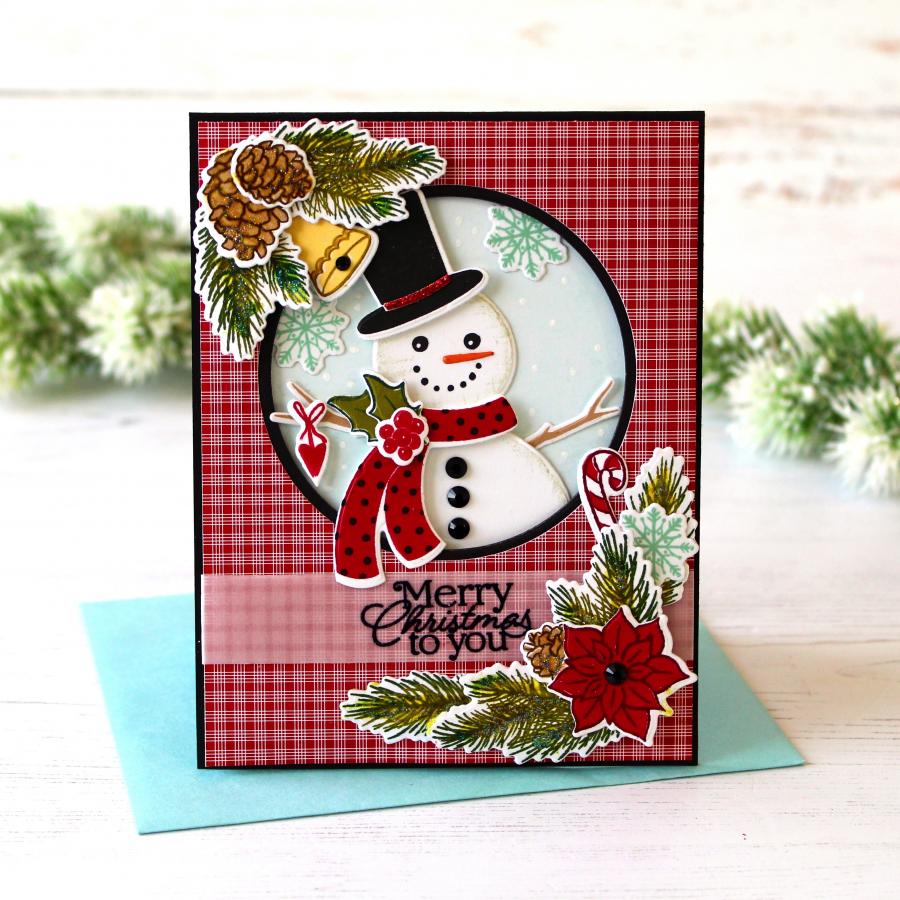 Corner It: Festive Holiday Stamp Set + Die Bundle