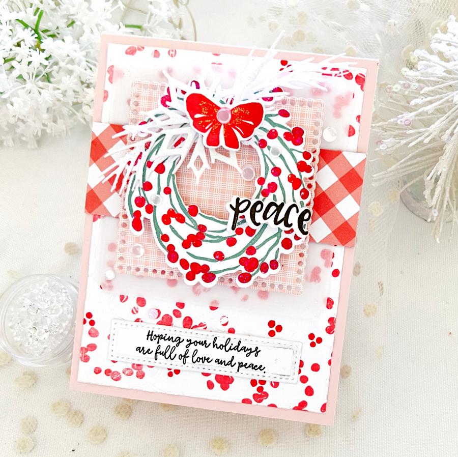 Merry Berry Wreath Stamp Set + Die Bundle