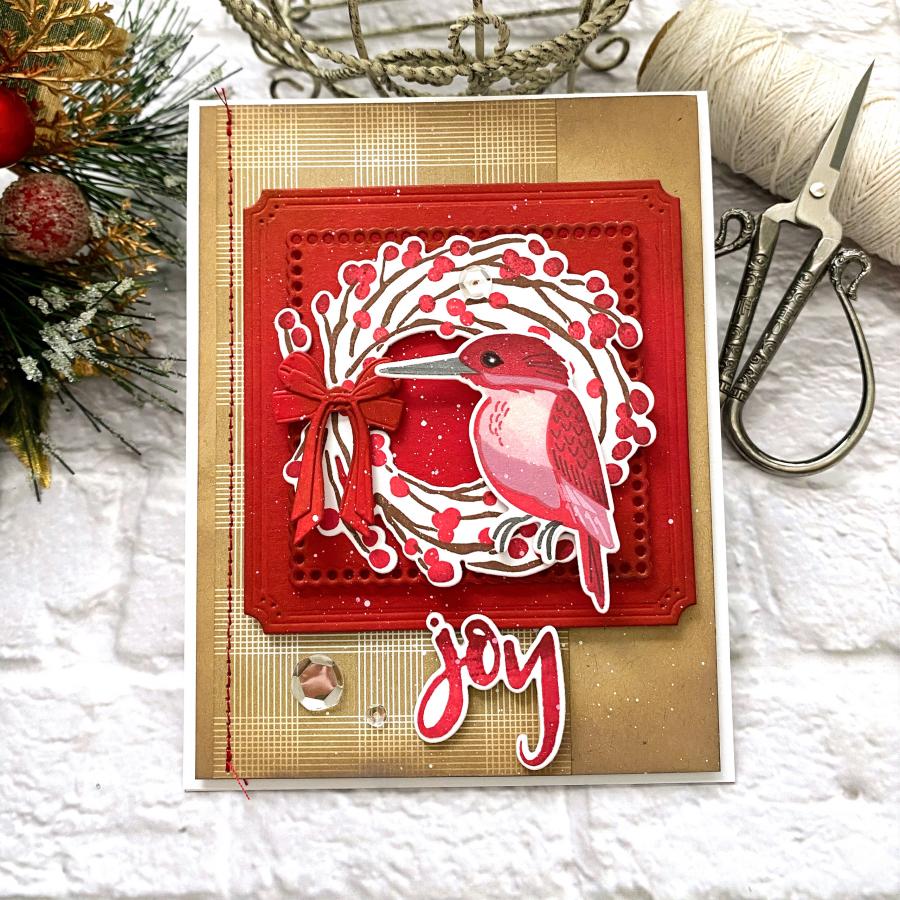 Merry Berry Wreath Stamp Set + Die Bundle