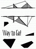 Splits: Way to Go Mini Stamp Set + Die Bundle
