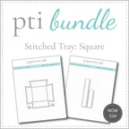 Papertrey Ink - Stitched Tray: Square Die + Square Trim Die Bundle