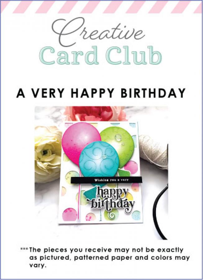 Creative Card Club - A Very Happy Birthday Card Kit