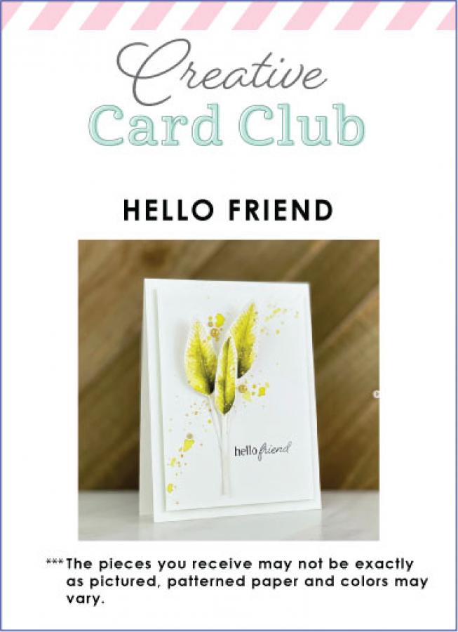 Creative Card Club - Hello Friend Card Kit