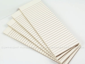 Paper Basics - Vintage Cream Notepads (10 - 2.5" x 8" notepads)