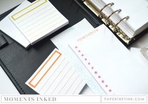 Paper Basics - White Post-It Note Pads 3" x 3" (2 pads)