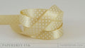 Fine Linen 5/8" Satin Dots Ribbon (5 yards)