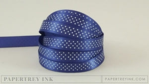 Royal Velvet 3/8" Bitty Dot Satin Ribbon (5 yards)