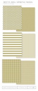 Bitty Big: Spring Moss Color Collection (24 sheets)