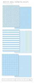 Bitty Big: Spring Rain Color Collection (24 sheets)