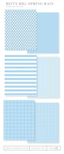 Bitty Big: Spring Rain Color Collection (24 sheets)