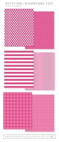 Bitty Big: Raspberry Fizz Color Collection (24 sheets)