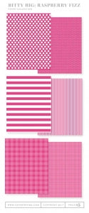 Bitty Big: Raspberry Fizz Color Collection (24 sheets)