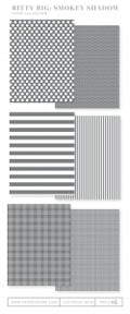Bitty Big: Smokey Shadow Color Collection (24 sheets)