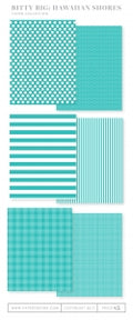 Bitty Big: Hawaiian Shores Color Collection (24 sheets)