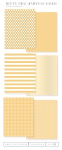 Bitty Big: Harvest Gold Color Collection (24 sheets)