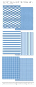 Bitty Big: Blueberry Sky Color Collection (24 sheets)