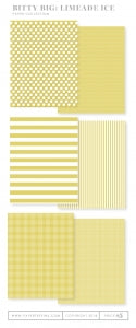 Bitty Big: Limeade Ice Color Collection (24 sheets)
