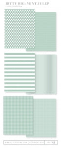 Bitty Big: Mint Julep Color Collection (24 sheets)