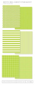 Bitty Big: Green Parakeet Color Collection (24 sheets)