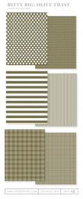 Bitty Big: Olive Twist Color Collection (24 sheets)