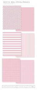 Bitty Big: Pink Posey Color Collection (24 sheets)