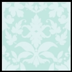 Aqua Mist Damask Individual Pattern Sheets (18 sheets)
