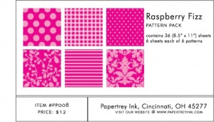 Raspberry Fizz Pattern Pack (36 sheets)