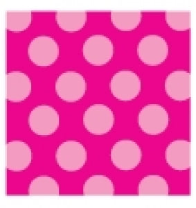 Raspberry Fizz Polka Dot Individual Pattern Sheets (18 sheets)