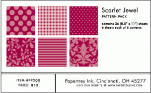 Scarlet Jewel Pattern Pack (36 Sheets)