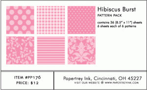 Hibiscus Burst Pattern Pack (36 Sheets)