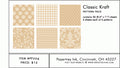 Classic Kraft Pattern Pack (36 Sheets)