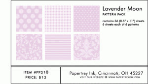 Lavender Moon Pattern Pack (36 Sheets)