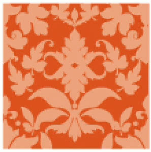 Terracotta Tile Damask Individual Pattern Sheets (18 sheets)