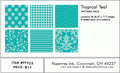 Tropical Teal Pattern Pack (36 Sheets)