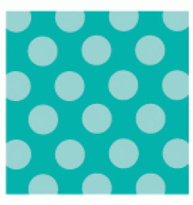Tropical Teal Polka Dot Individual Pattern Sheets (18 sheets)