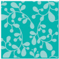 Tropical Teal Leaves Individual Pattern Sheets (18 sheets)