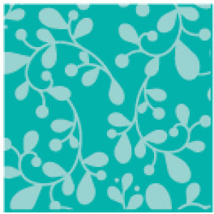 Tropical Teal Leaves Individual Pattern Sheets (18 sheets)