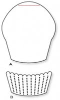 Papertrey Ink - Shape Up Series: Cupcake Die Collection (set of 2)