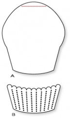 Papertrey Ink - Shape Up Series: Cupcake Die Collection (set of 2)