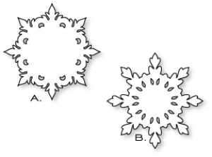 Papertrey Ink - Damask Snowflakes Die Collection (set of 2)