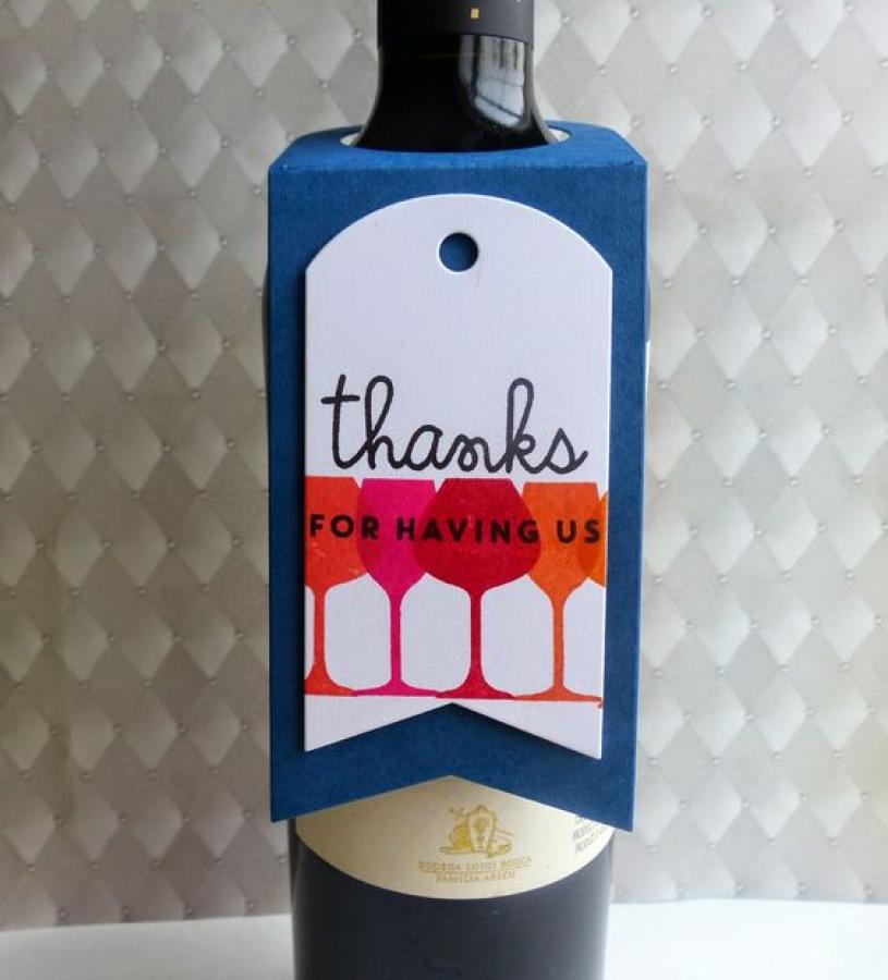 Papertrey Ink - Wine Bottle Tag Die