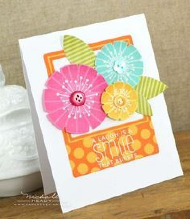 Papertrey Ink - Notched Flowers Die Collection (set of 3)
