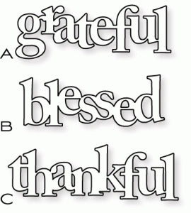 Papertrey Ink - Counting My Blessings Die Collection (set of 3)