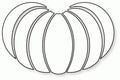 Papertrey Ink - Shape Up Series: Pumpkin Sections Die