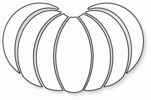 Papertrey Ink - Shape Up Series: Pumpkin Sections Die