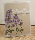 Papertrey Ink - Year of Flowers: Larkspurs Die