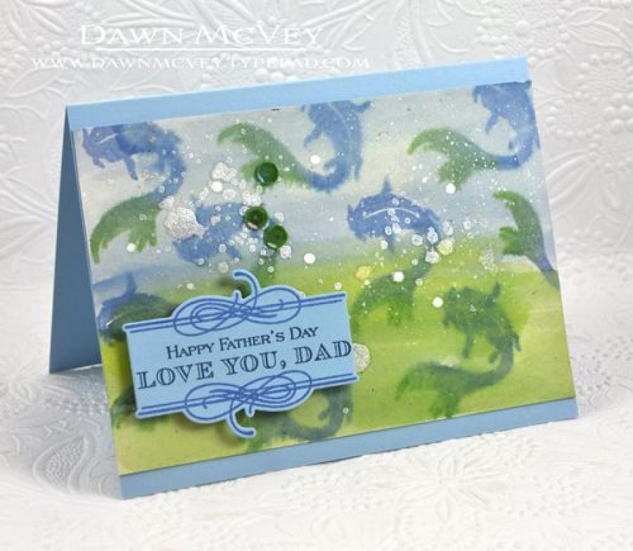 Papertrey Ink - Boutique Borders: Father Die